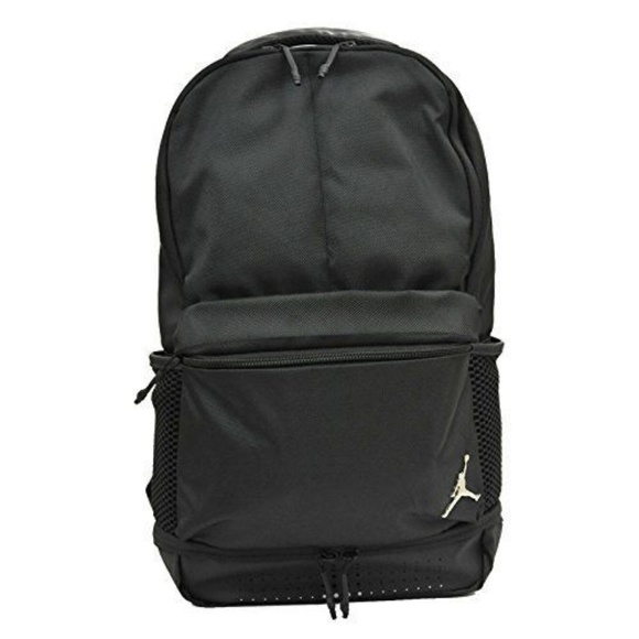Nike Handbags - Nike Air Jordan Jumpman Black Silver Backpack NWT